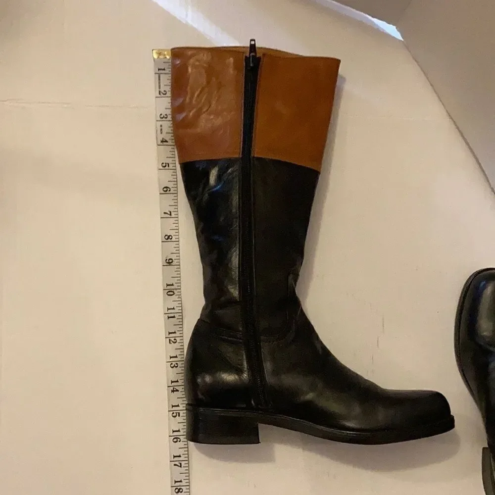‎LA Mundial Dress Boots, tan and black,
